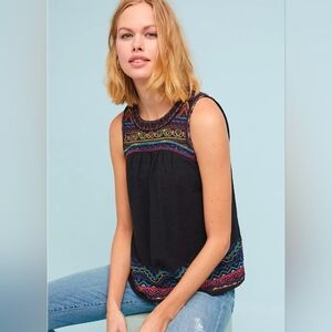 ❤ ANTHROPOLOGIE AKEMI + KIN MESA EMBROIDERED BEADED TOP, 4